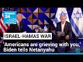 Netanyahu hails US support in war, says Hamas killed 1,400 Israelis • FRANCE 24 English