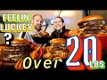 Over 20 lbs of burger  luckey junction  4 challenges  are you feeling lucky