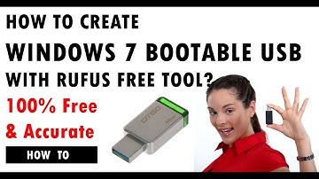 How to Create Windows 7 Bootable USB with Rufus | It