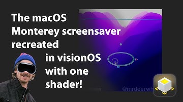 The Monterey Screensaver in visionOS with just one shader!