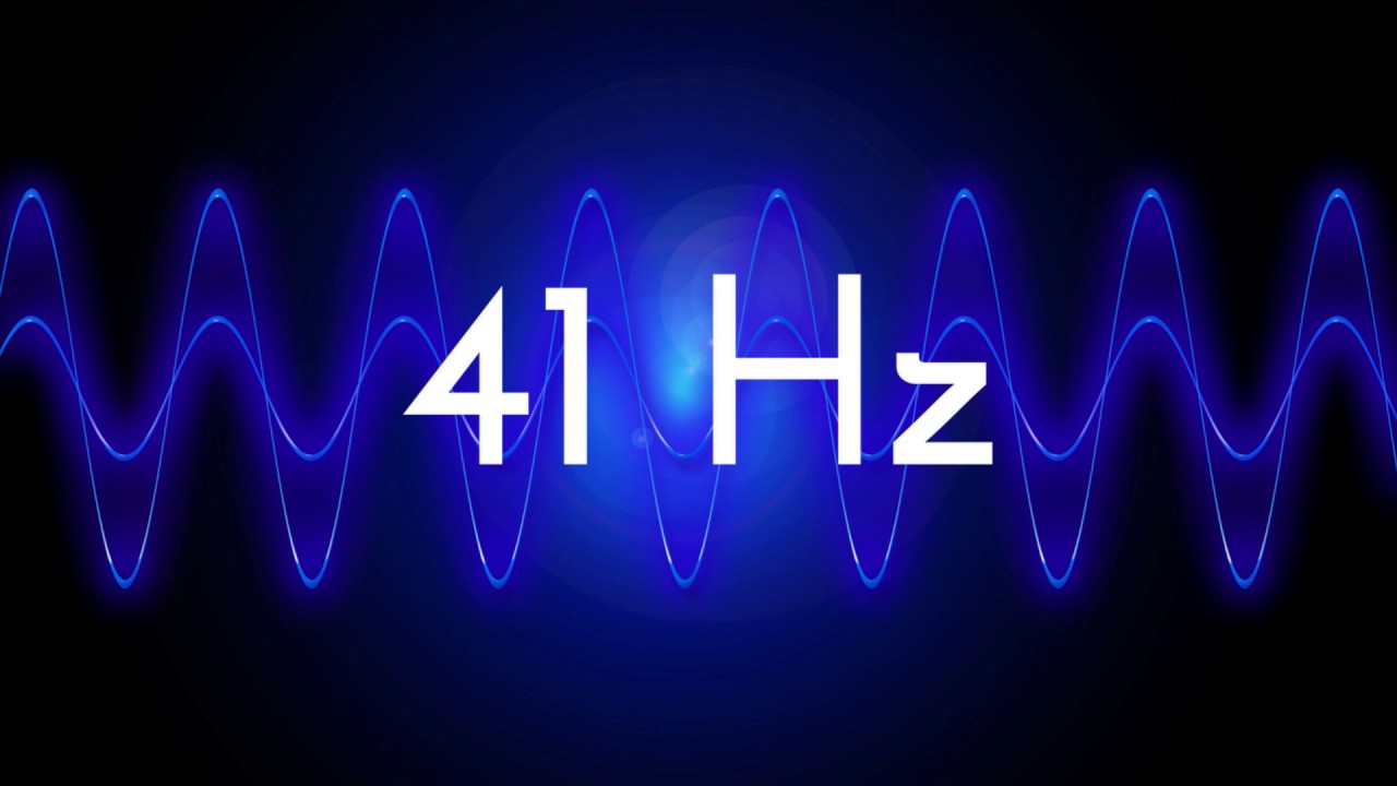 41 Hz clean sine wave BASS TEST TONE frequency