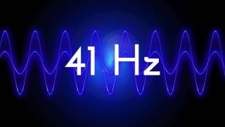 41 Hz clean sine wave BASS TEST TONE frequency Resimi