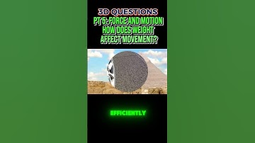 PT 5: How Weight Affects Motion: Force in Action | 3-D Questions from STEAMspirations #motion