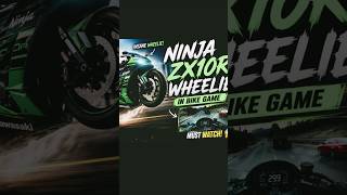 Ninja zx10r Longest Wheelie on highway with cutting cars 💀👿 #bike #bikelife