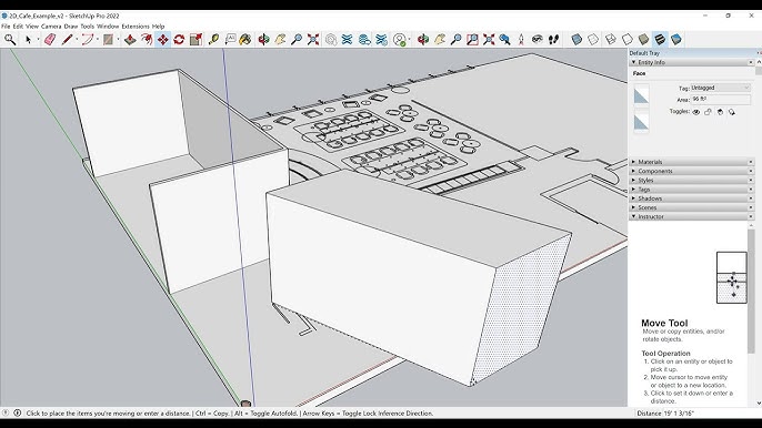 How to Begin in SketchUp - Import an AutoCAD Drawing + Push/Pull + Groups -  Part 2