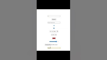 Input Types in HTML #coding  #html #input