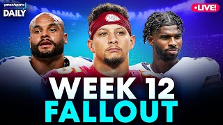 NFL Week 12 Fallout: Cowboys Clutch, Chiefs Stay Alive, Shedeur Shows Promise | Yahoo Sports Daily 🔴