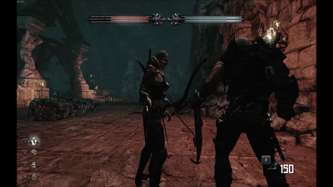 James and Sang mess about in Hunted: Demon Forge