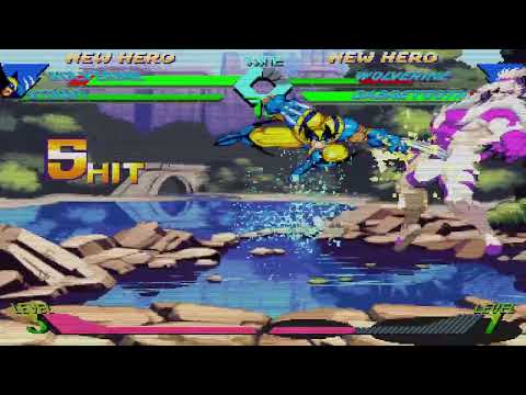 X-Men vs. Street Fighter - Wolverine, Storm vs. Wolverine, Sabretooth