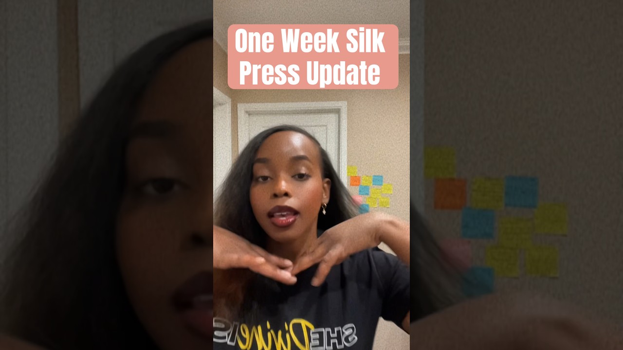 My heat training silk press update (After One Week) 