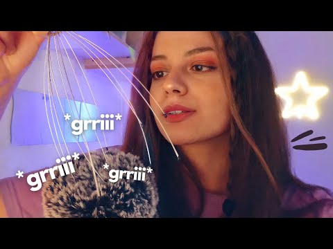 ASMR FR : un VRAI massage de crâne ! Les chatouilleux be like : 👁️👄👁️