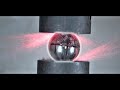 Hydraulic press vs most explosive ball bearing 1500 frames per second