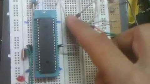 push button and led pic16f877a