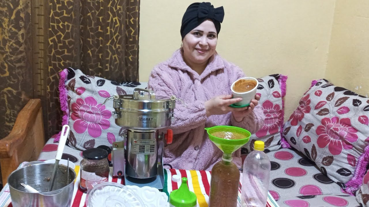  تحضيرأملو بالكوكاو والزنجلان بأسهل طريقة 