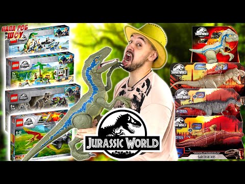 ПАПА РОБ И МИР ЮРСКОГО ПЕРИОДА - ВСЕ РАСПАКОВКИ, ДИНОЗАВРЫ И ЛЕГО JURASSIC WORLD НА ПАПА РОБ ШОУ!