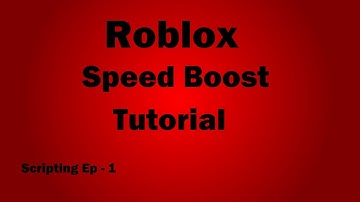 Roblox Scripting Tutorial - How To Make A Boost Pad