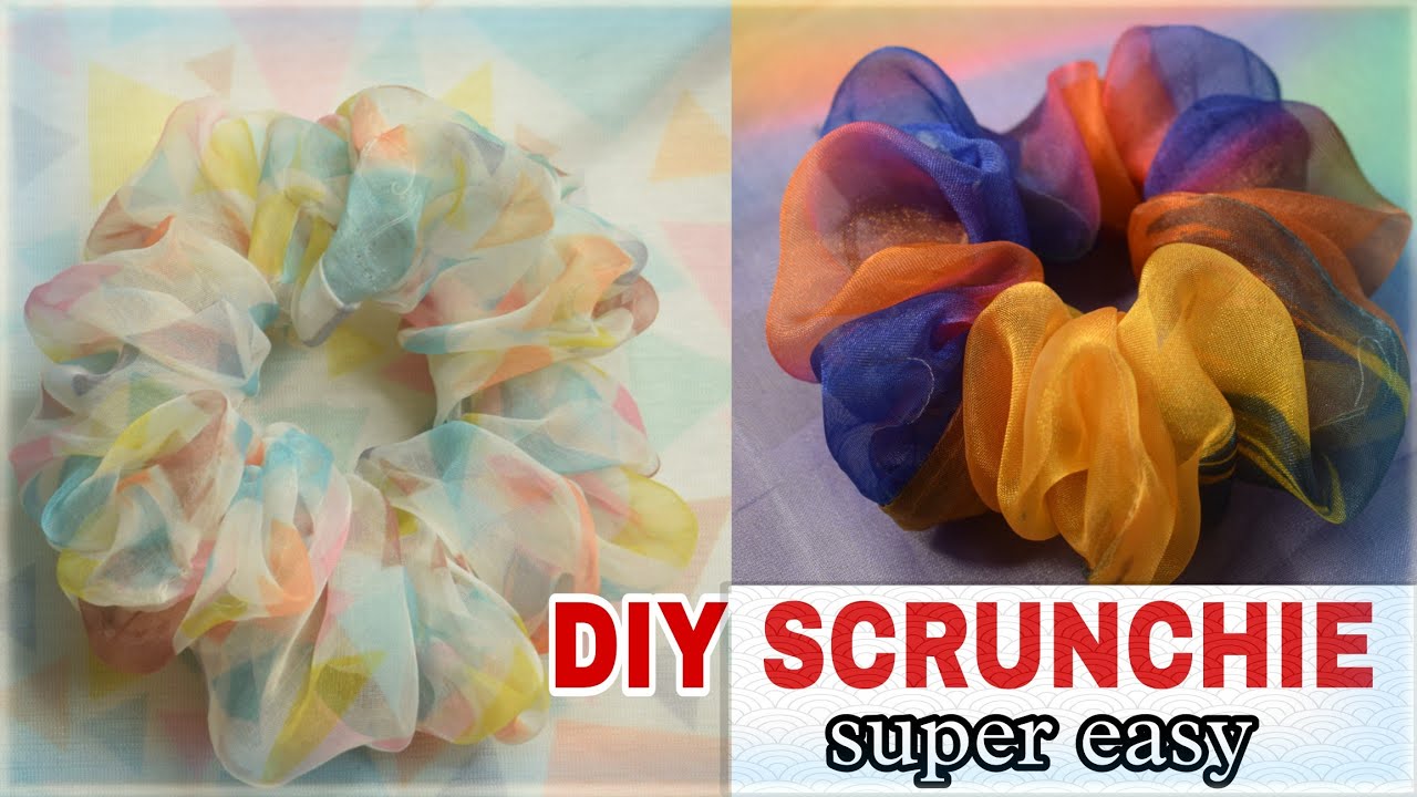 How to Make a scrunchie | DIY Scrunchie Tutorial #diy #craft #tutorial ...