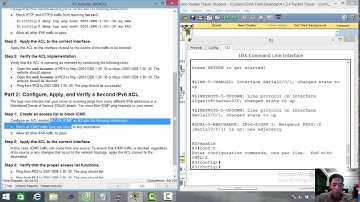 [CCNA Security] 4.1.3.4 Packet Tracer - Configuring IPv6 ACLs