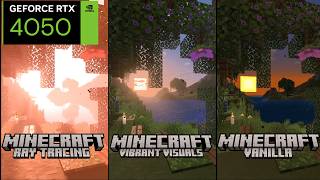 Minecraft Bedrock Test on RTX 4050 Laptop (Ray Tracing, Vibrant Visuals, Vanilla, 1080p 1440p 4k)