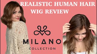 MILANO LUXE WIG REVIEW- REALISTIC HUMAN HAIR WIG