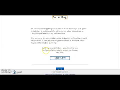 Video: Hvordan Søke Om Barnebidrag I