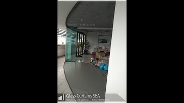 CỬA KÍNH XẾP TRƯỢT CƯỜNG LỰC NHIỀU CÁNH DẠNG CONG C-SHAPE