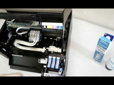 Epson L3250 com problema na cor azul, como trocar a tinta e desentupir o cabeçote