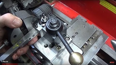 MINI LATHE TOOLPOST BLOCK ADJUSTMENT & INDEX DRILLING