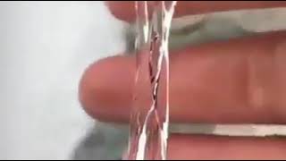 When Water Flows So Smoothly It Looks Solid. This Effect Is Called Laminar Flow.
