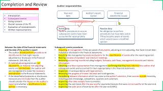 ACCA F8 Chapter 11 Completion and Review