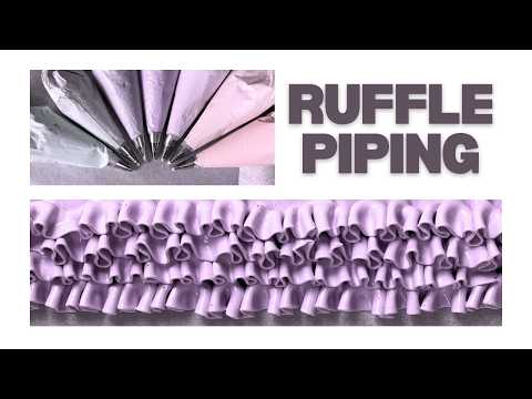 How To Use A Ruffle Decorating Tip