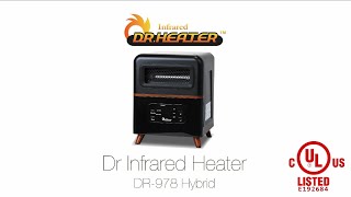 Dr Infrared Heater DR-978 Dual Heating Hybrid Space Heater, 1500W with – Dr.  Infrared Heater