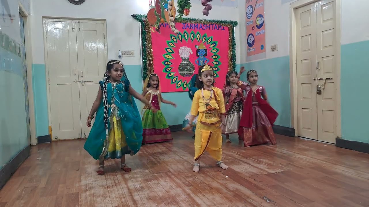 PP1 Kids Gopikamma Dance | Krishnashtami Celebration 2025 | Little Krishna & Gopi Performance 🌸💛