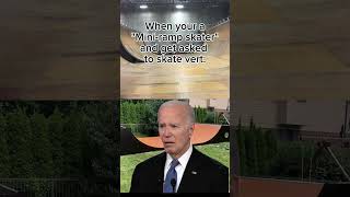 Mini Ramp Skater Asked To Skate Vert… Biden’s Reaction Says It 🛹