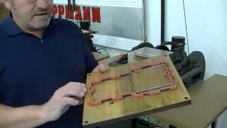 Die cutting and creasing press demonstration