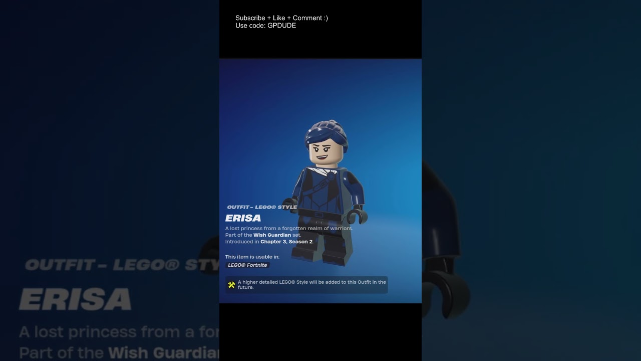 First look at the LEGO Fortnite "Erisa" skin