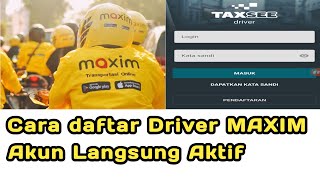 CARA DAFTAR MAXIM TERBARU 2023|| AKUN LANGSUNG AKTIF ‼️