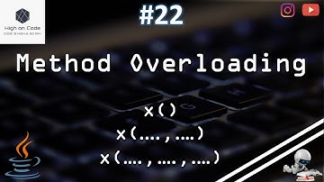 22 | Method Overloading in JAVA | How to Overload a Method | Key points of Method Overloading