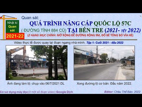 Video [2022.QL57C] Quan sát nâng cấp Quốc lộ 57C tại Bến Tre... - YouTube
