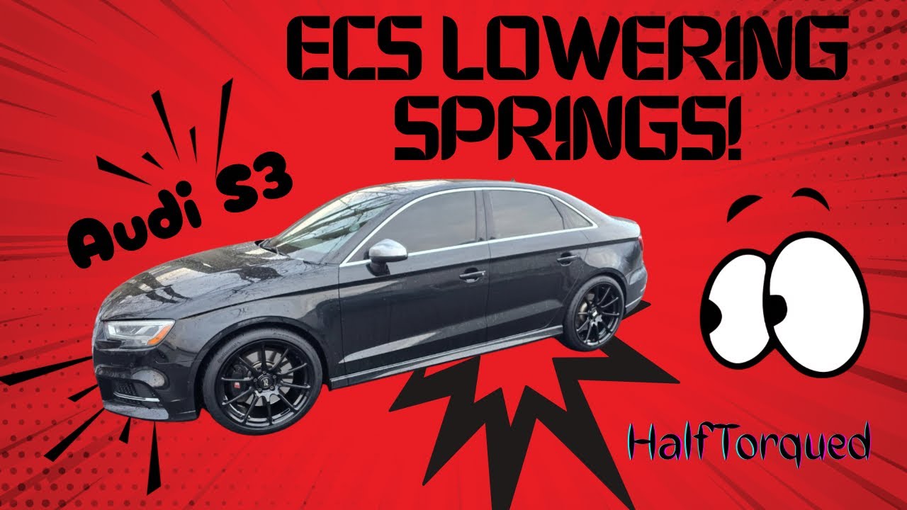 How to Install ECS Tunings lowering springs (Stock Comparison)