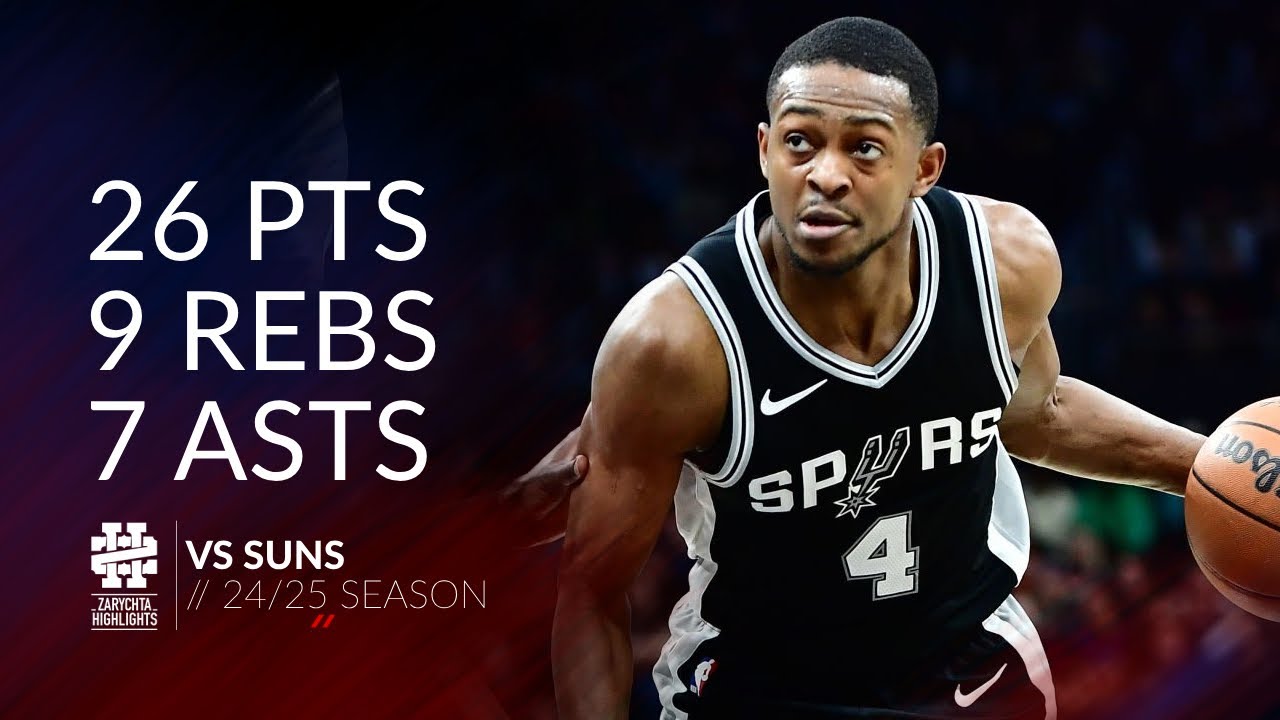 De'Aaaron Fox 26 pts 9 rebs 7 asts vs Suns 24/25 season