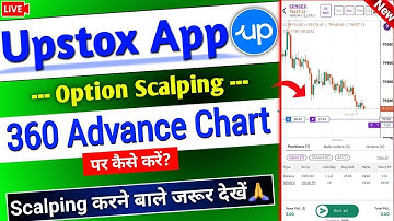 Upstox 360 Features Live Option trading Demo | Upstox Option Scalping on 360 Chart Live