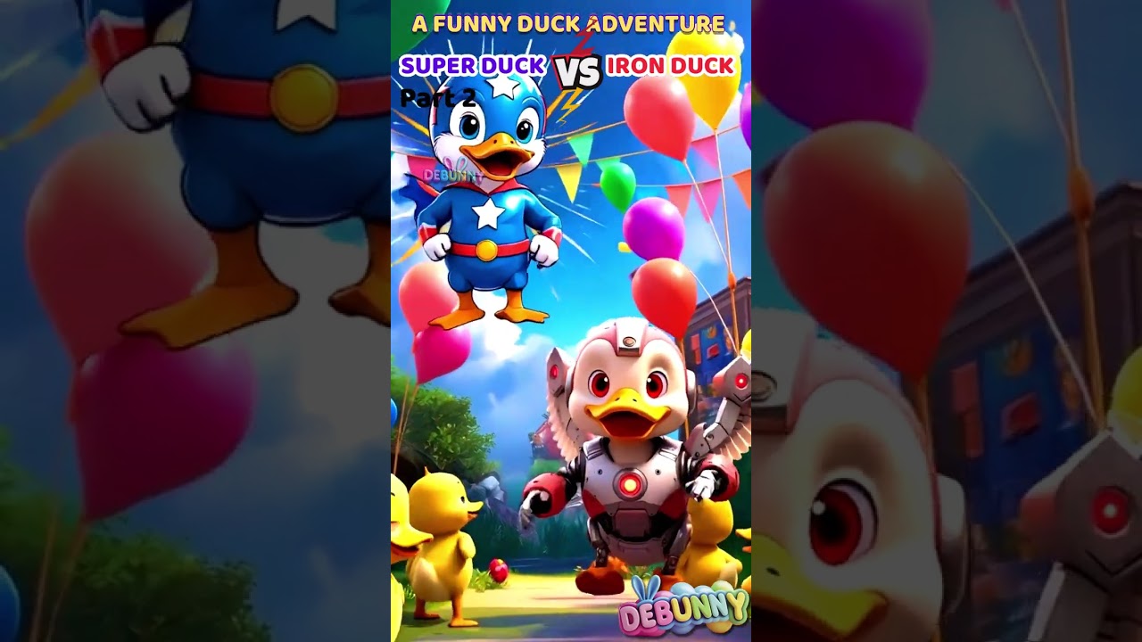 Superduck vs Ironduck Dance Battle! 🕺🦆 Funny Duck Cartoon | Part 2