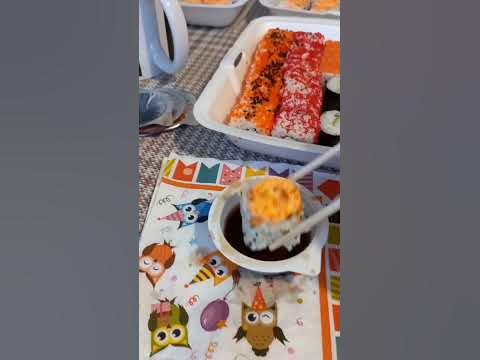 Суши на ужин на даче так вкусно. - YouTube