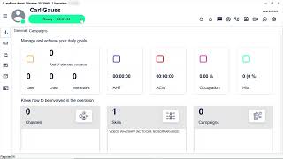 3. Agent Status menu - Getting started with: wolkvox Agentbox