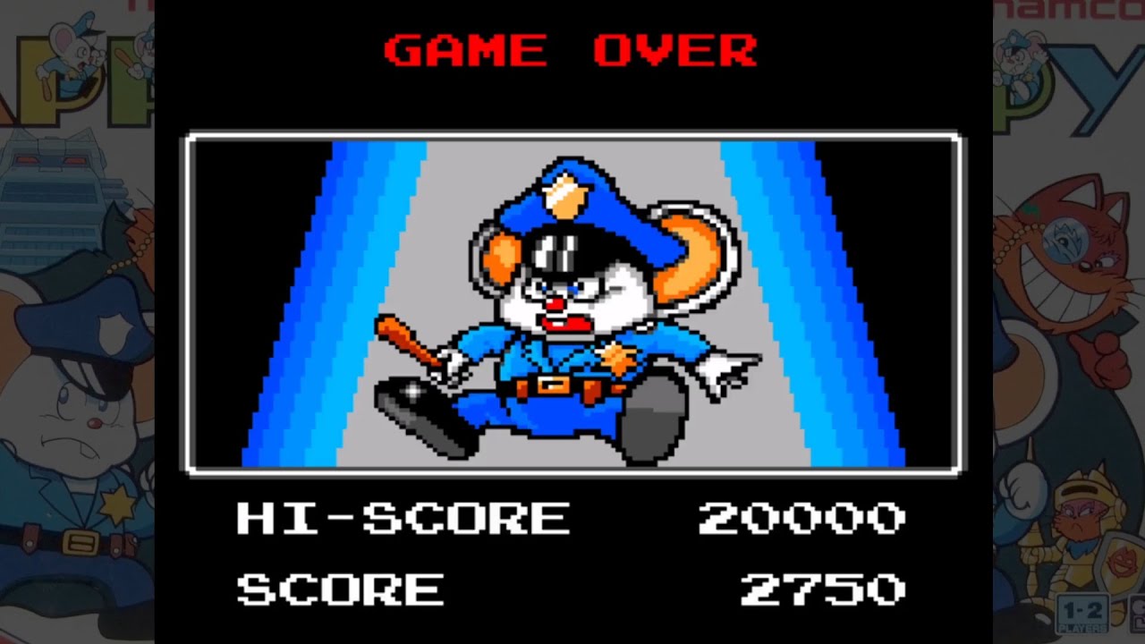 Mappy - Game Over (Game Gear)