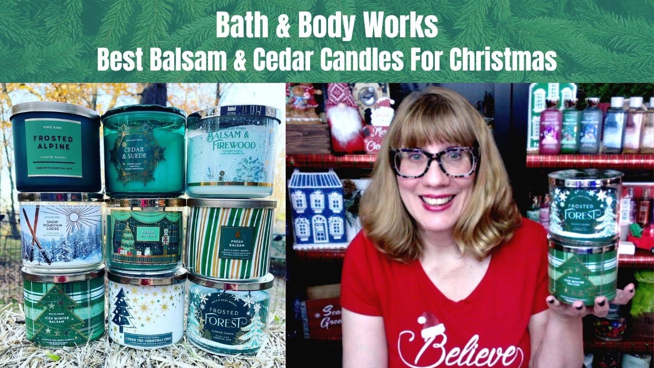 Bath & Body Works Best Balsam & Cedar Candles For Christmas YouTube