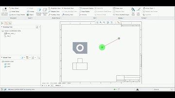 Creo Drawing in Detail 1 (Sheet Templet, General/Projection/Detailed/Auxiliary Views)