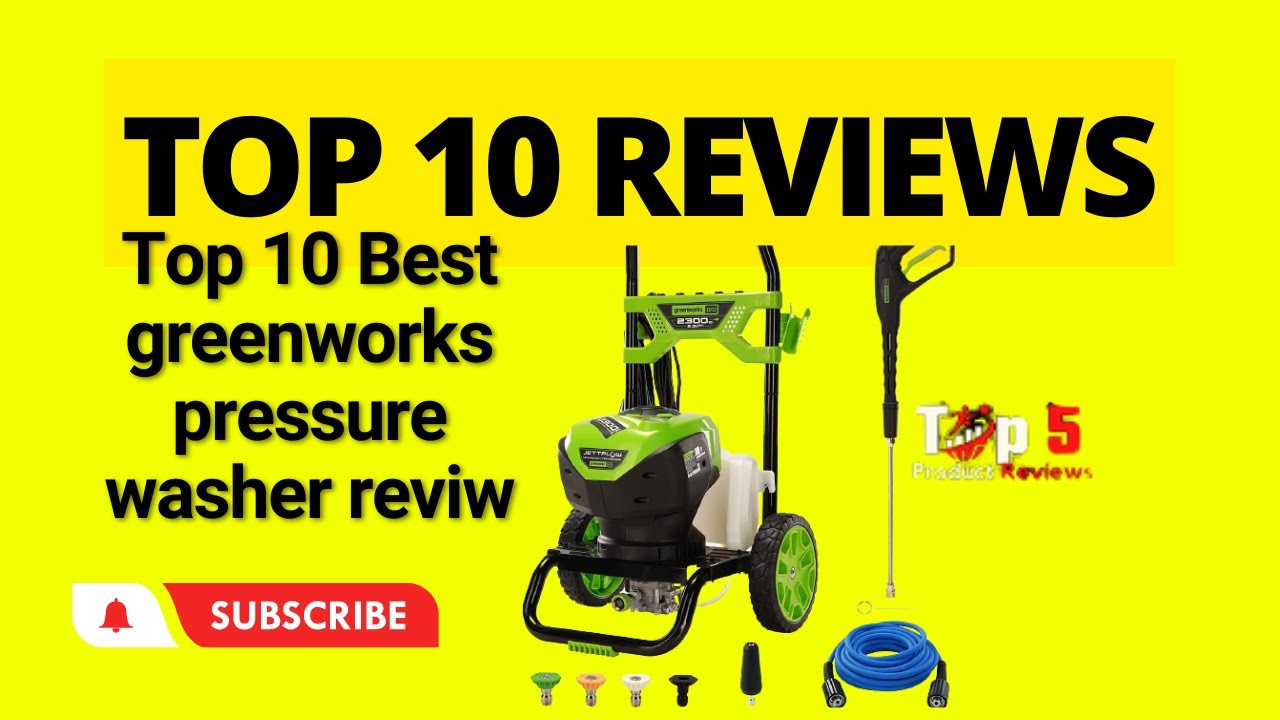 Top 10 Best greenworks pressure washer review YouTube