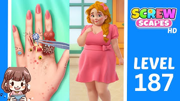 Screwscapes Level 187 Solution Walkthrough